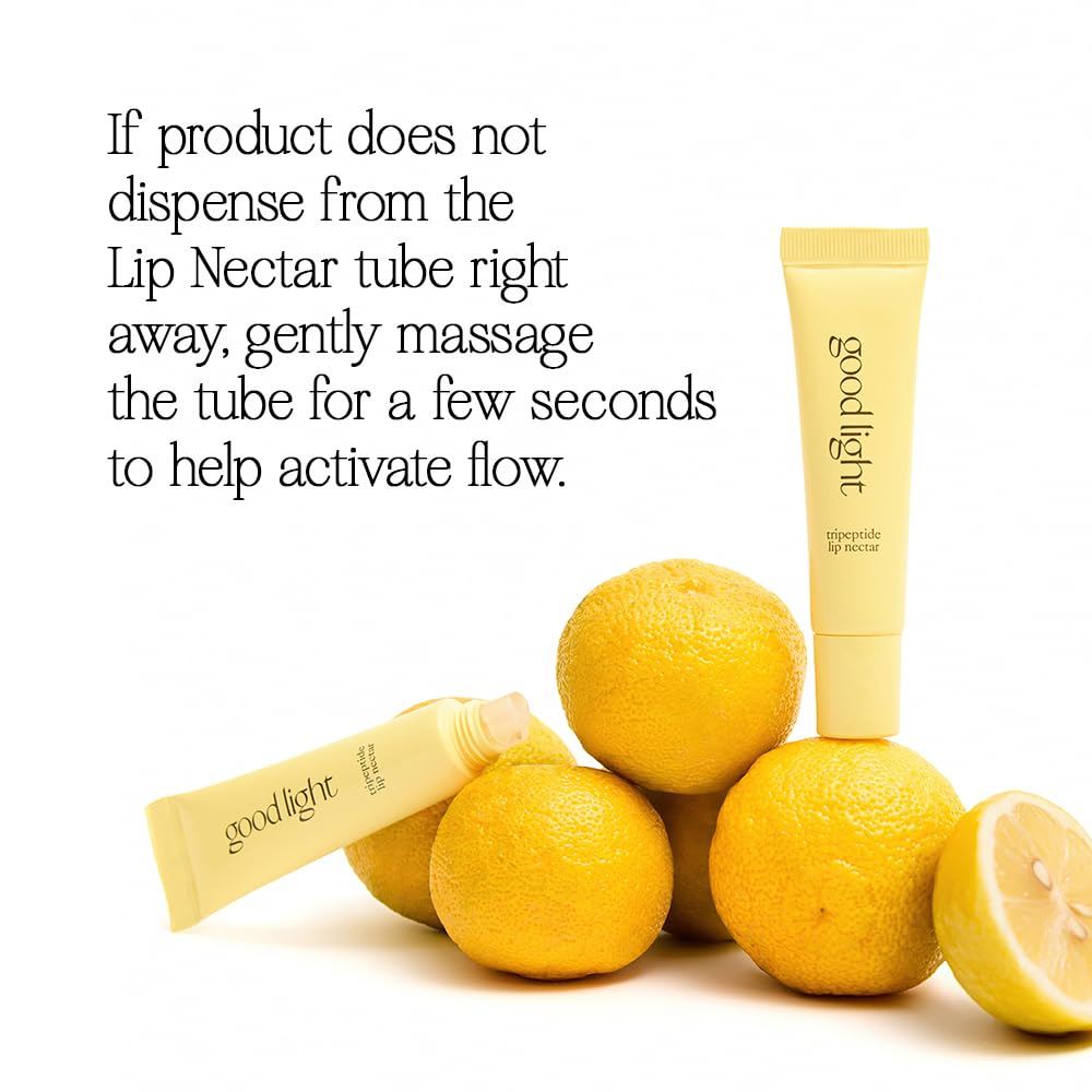 good light Multipeptide Lip Nectar. Hydrating Lip Balm & Plumping Lip Gloss Treatment. Moisturizing Lip Mask Overnight, Lip Serum with Peptides, Vitamin C, & Lychee. Vegan Korean Lip Gloss, 0.3 Fl Oz