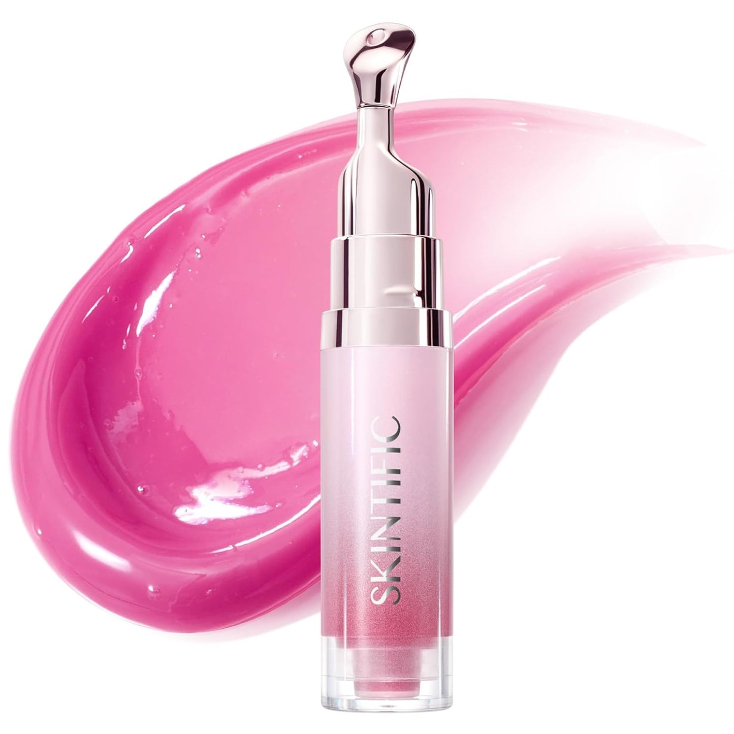 Peptide Brightening Lip Serum - Hydrating & Plumping Tinted Lip Gloss with Polypeptides | 04 Pink Berry