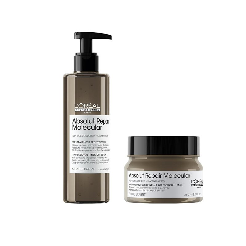 L'Oréal Professionnel Absolut Repair Duo | Rinse-Off Serum & Mask for Damaged Hair - 250ml