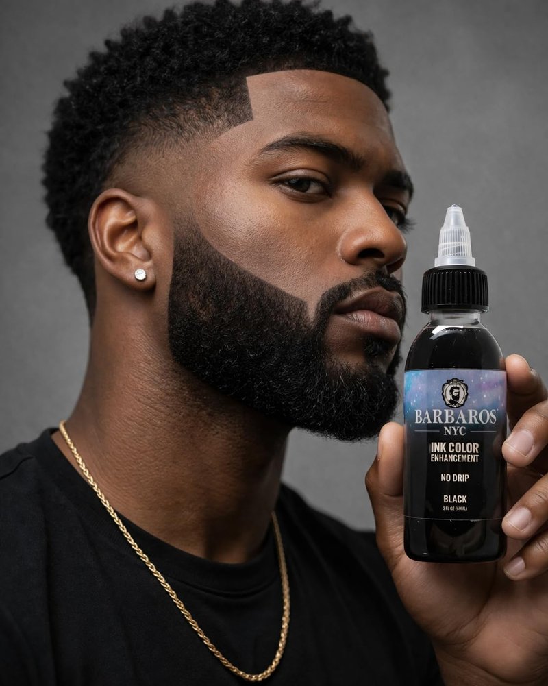 BARBAROS Hair Enhancer Spray - Water Resistant Color Ink for Thicker Hair & Beard | Precision Liner