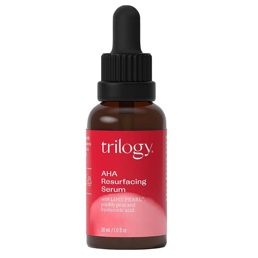 Trilogy AHA Resurfacing Serum - Lime Pearl & Rosehip Oil, 1.0 fl oz | Exfoliating & Hydrating