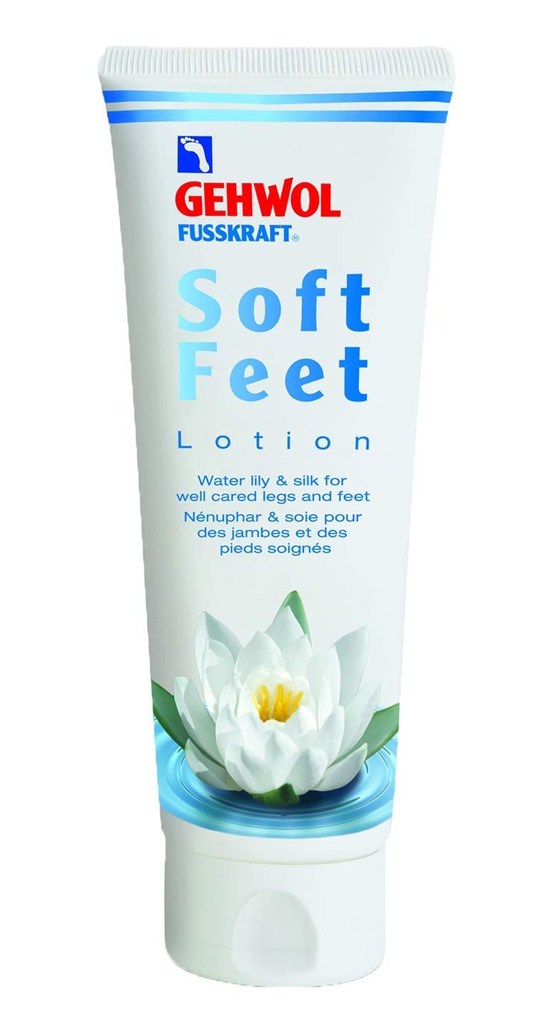 Gehwol Soft Feet Lotion - Water Lily Scent, 4.4 Ounce | Moisturizing Foot Care