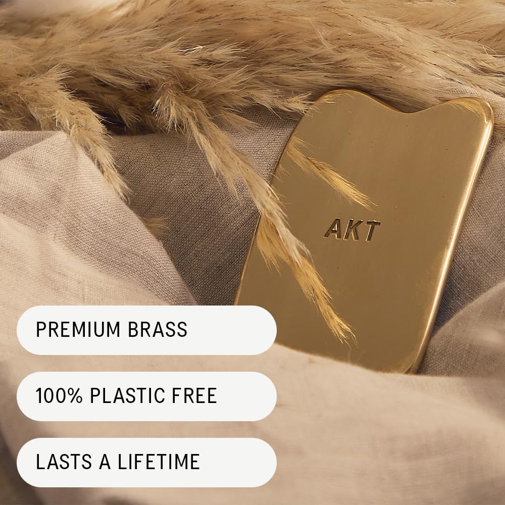 AKT Gua Sha Inspired Deodorant Balm Applicator – Lymphatic Drainage & Tension Relief, Reusable & Plastic-Free, For Underarms, Chest & Neck, Antimicrobial, All Genders