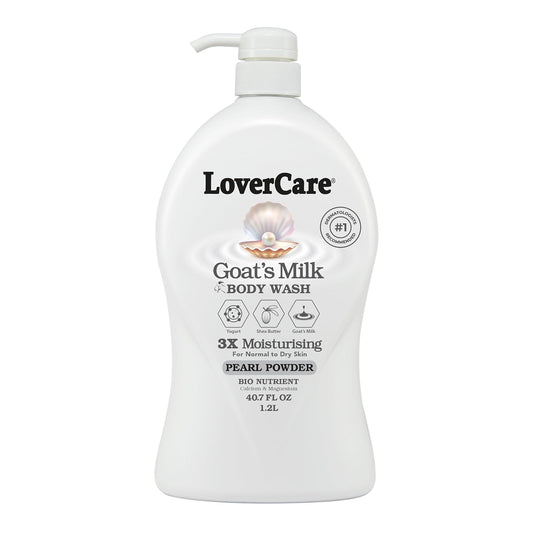 Goat's Milk Body Wash - Nourishing Shower Cream with Pearl Powder | 40.7 Oz (1200ml)