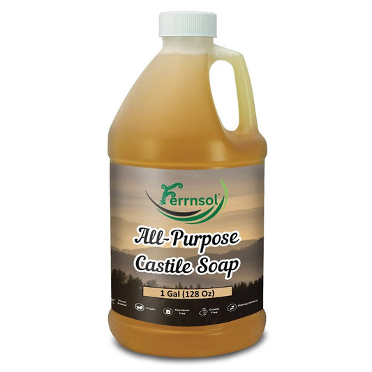 AP Castile Soap Liquid (1 Gallon) – Unscented, Fragrance-Free, Refill – Natural All-Purpose Soap for Home, Hands, and More – Gentle, Non-Toxic formula – 128oz - Made in USA