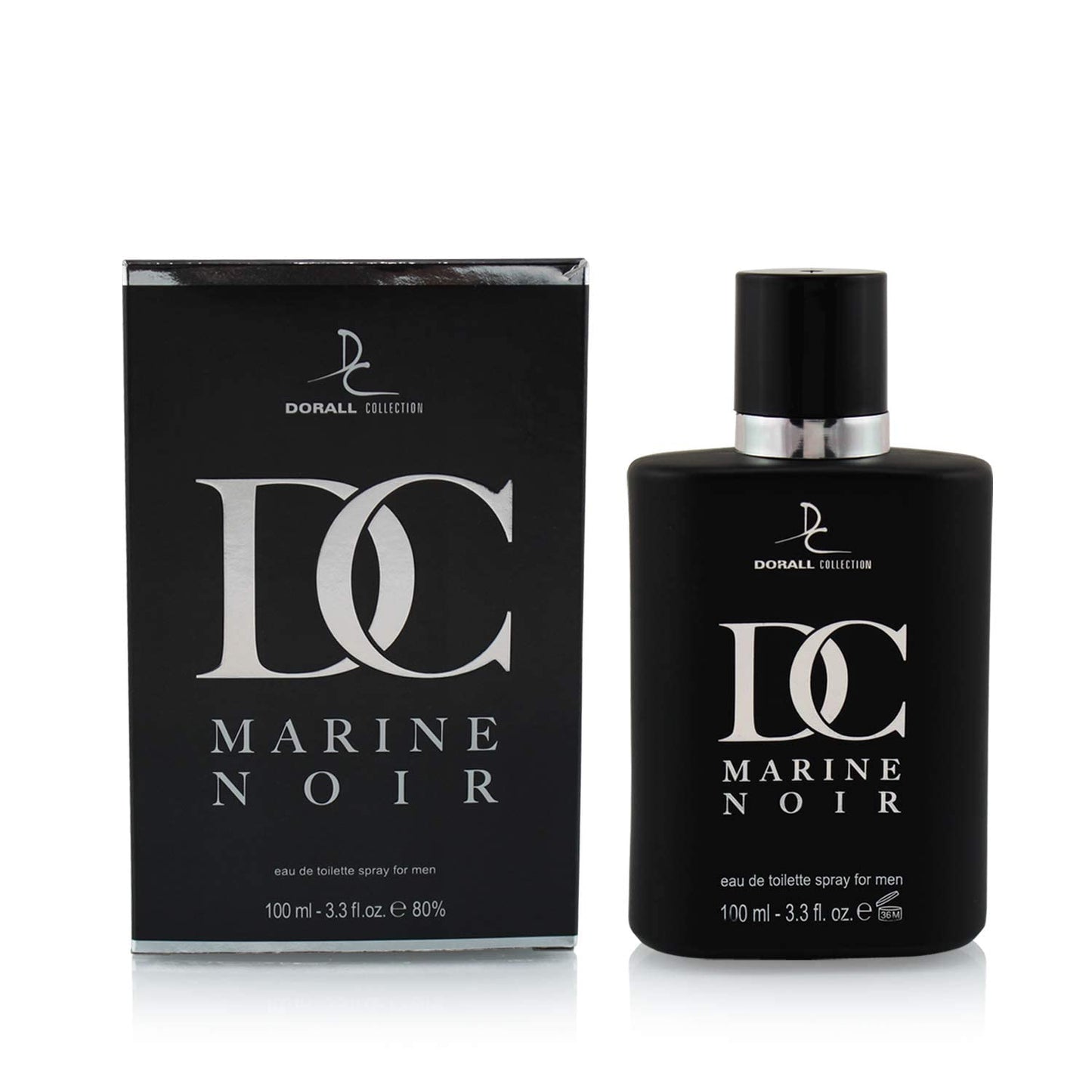 DC Marine Noir By Dorall Collection, Eau De Toilette, 100 mL Spray Cologne For Men (Pack of 2)