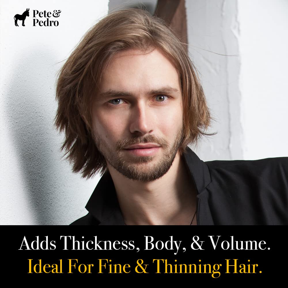 Pete & Pedro THICK Hair Cream - Light-Holding, Thickening & Texture Styling Cream | For Fine, Thin, & Thinning Hair, Men & Women | Adds Thickness, Body, Volume, Fullness | As Seen on Shark Tank, 4 oz.