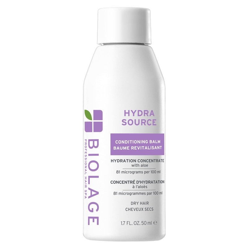 Biolage Hydra Source Conditioning Balm - Moisturizes, Detangles & Adds Softness, For Dry Hair, Infused with Fermented Aloe & Micro-Filtered Hyaluronic Acid, Vegan & Paraben-Free, 1.7 Fl Oz