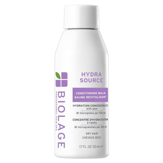 Biolage Hydra Source Conditioning Balm - Moisturizes, Detangles & Adds Softness, For Dry Hair, Infused with Fermented Aloe & Micro-Filtered Hyaluronic Acid, Vegan & Paraben-Free, 1.7 Fl Oz