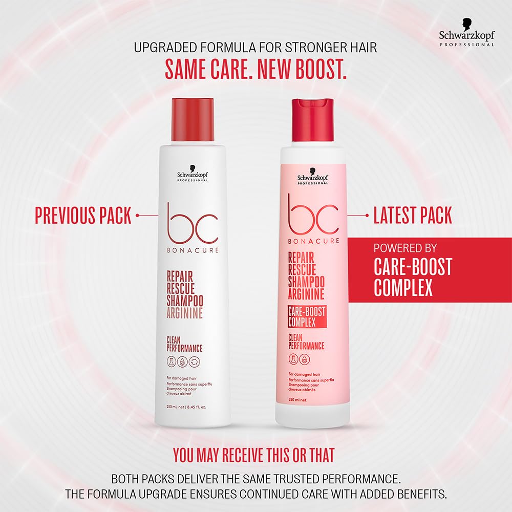 Schwarzkopf BC Bonacure Peptide Repair Rescue Micellar Shampoo - 250ml for Damaged Hair