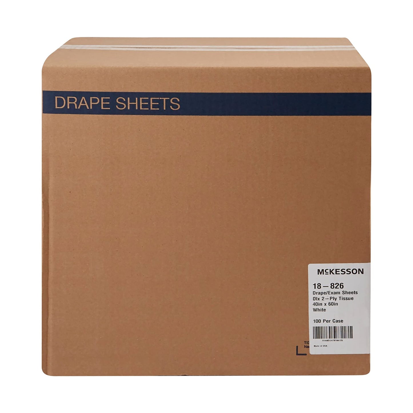 McKesson Drape Sheets Disposable Sheet for Bed, Exam, 40 x 60 in, 100 ct