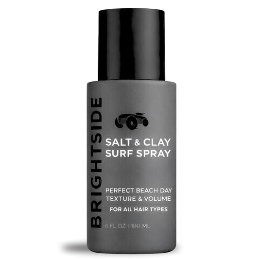 BRIGHTSIDE Salt & Clay Surf Spray - Instant Volume & Texture for Thicker Looking Hair - Natural Sea Salt Spray for Men & Women - Hydrate & Hold for All Hair - Alcohol-Free, Clean ingredients - 6oz