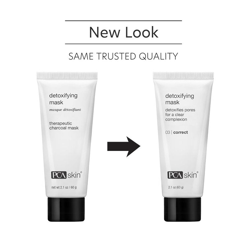PCA SKIN Detoxifying Face Mask - Charcoal & Clay Treatment for Pore Minimization | 2.1 oz