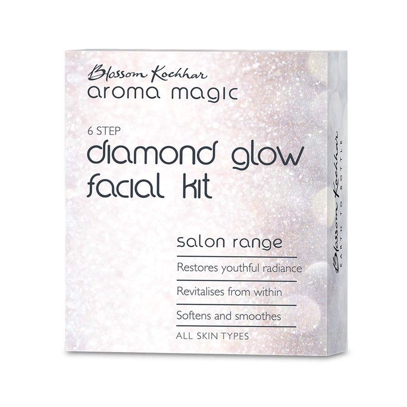 Diamond Glow Facial Kit - 6-Step Rejuvenating Skincare Set | Restores Softness & Radiance for All Skin Types