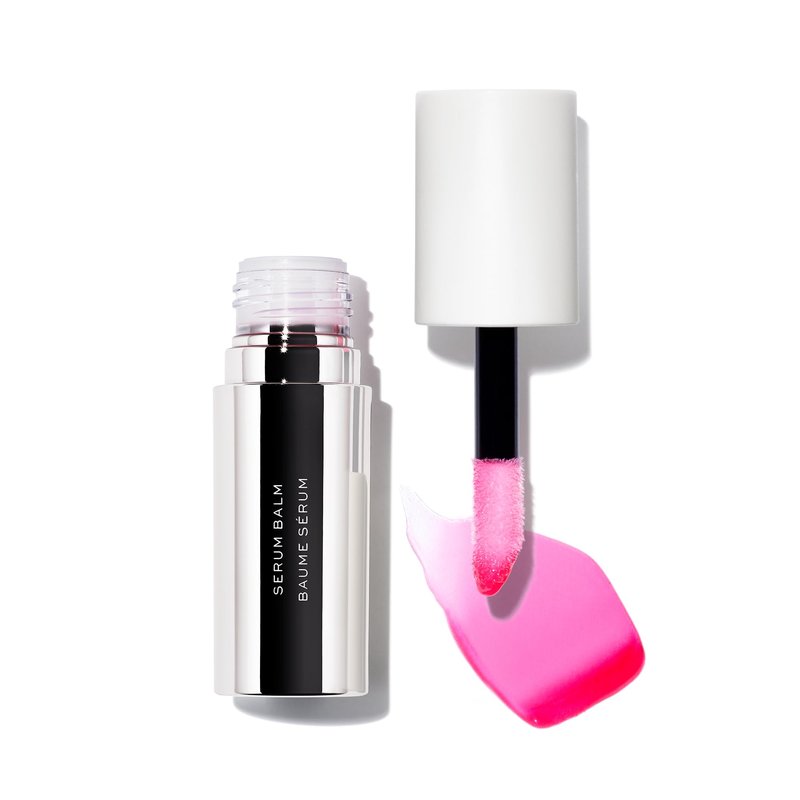 MAKE Beauty Serum Balm Hydrating Lip Oil. Vegan Moisturizing Lip Gloss with Plumping Effect. Lip Treatment Cream for Soft, Smooth, Shiny Lips - Shade, Pink Cerise