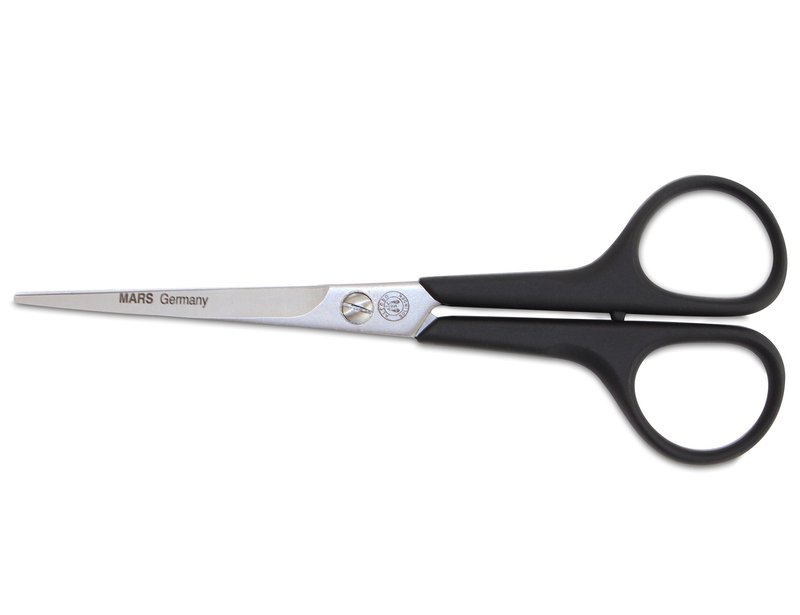 Mars Professional Stainless Steel Hair Grooming Scissors Shears, Nylon Handles, 6" Length