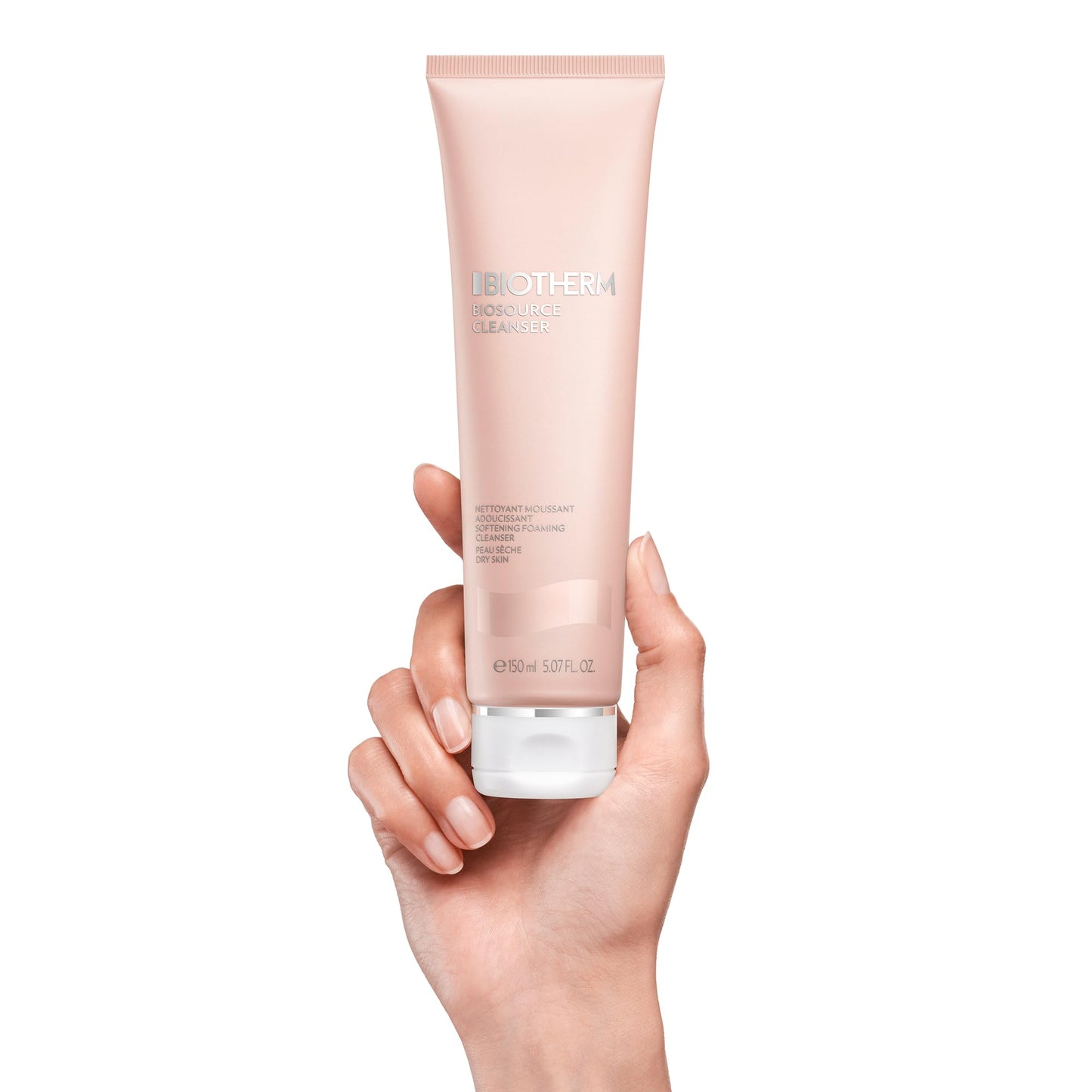 Biotherm Biosource Softening Foaming Cleanser, Rinse-Off Foaming Facial Cleanser and Make-Up Remover for Dry Skin with Biotech Plankton, for Soft and Hydrated Skin, Gel, 5.1 Fl. Oz.