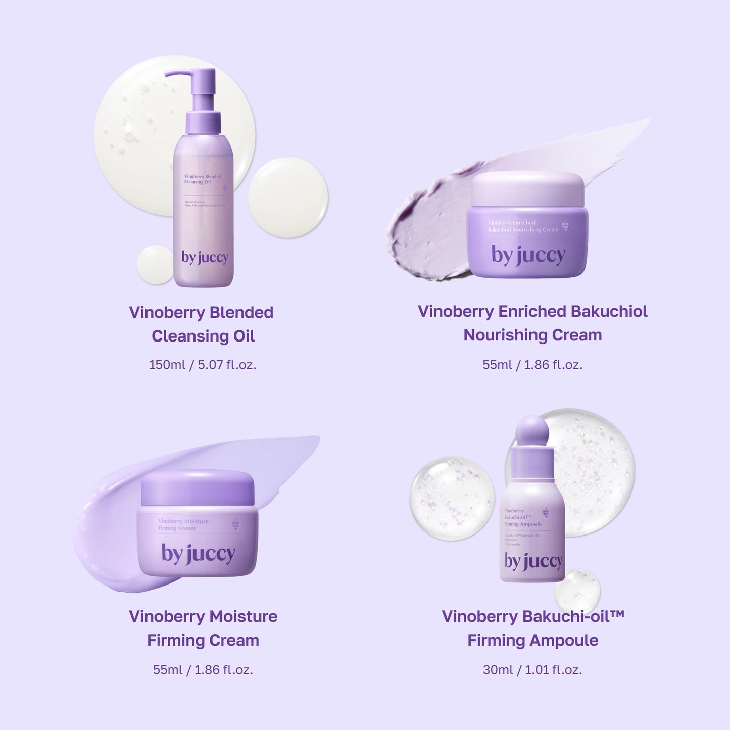 BYJUCCY Vinoberry Cleansing Oil, Remover All Skin Types, K-beauty, 5.07floz