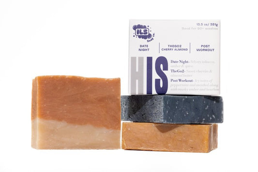 Iron Lion Soap – All-Natural Soap bar for Men & Women – Cold Process, Handmade in the USA - His Mix 3 Pack