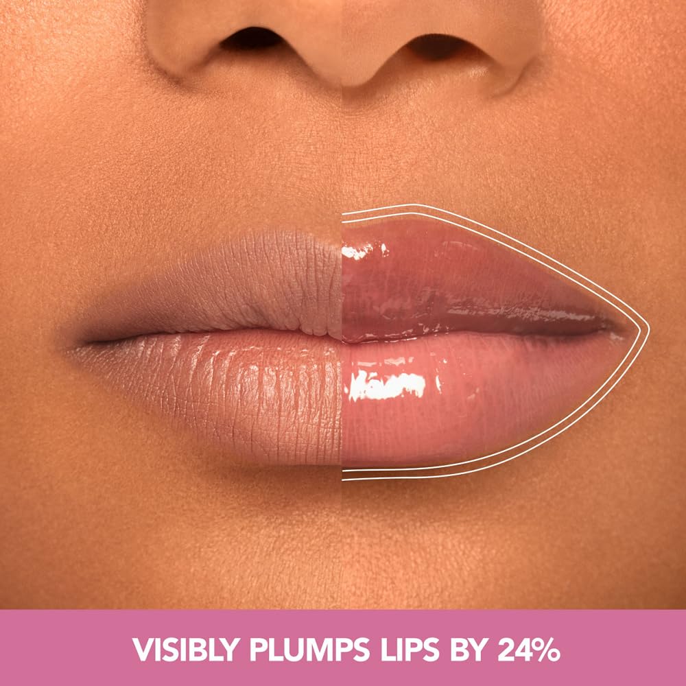 Buxom Plump Shot Peptides Lip Serum, Flush