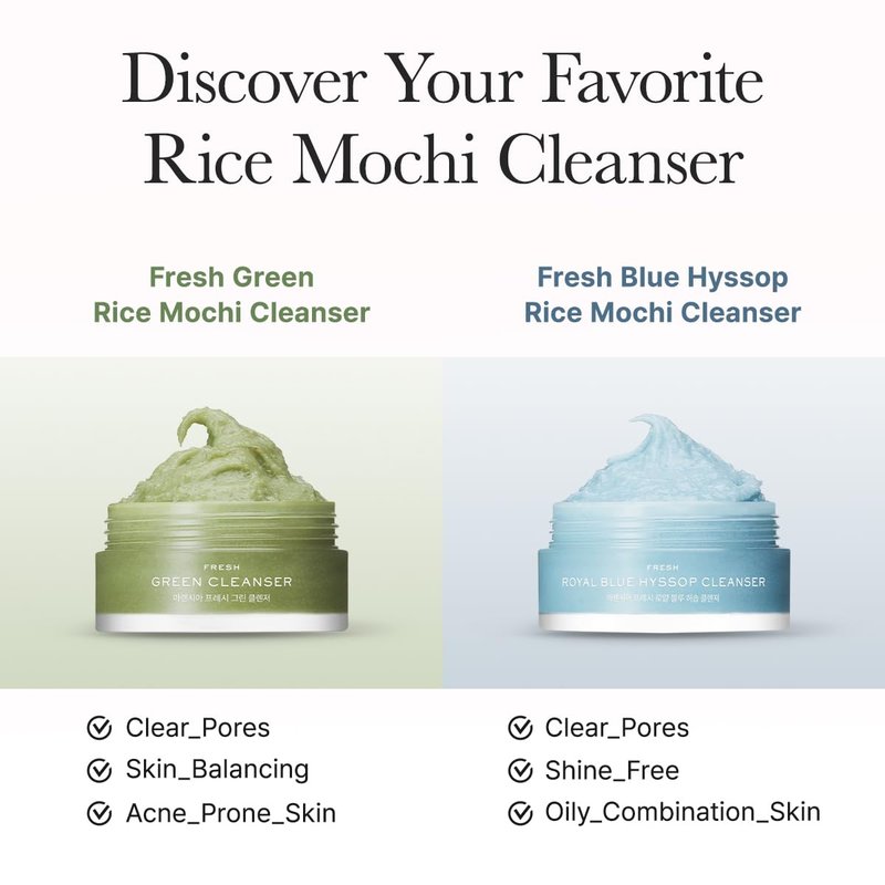 Arencia Rice Mochi Facial Cleanser Gift Set - 6 Travel Size Varieties | Korean Skincare Holiday Gift