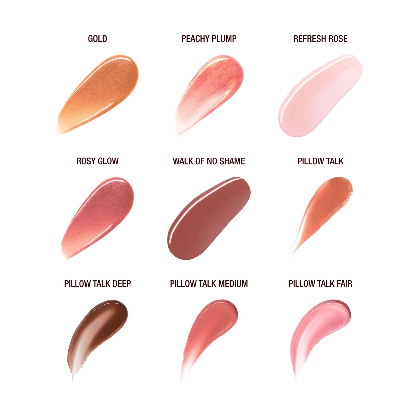 Charlotte Tilbury Collagen Lip Bath - Plumping Lip Gloss for a Fuller-Looking, High-Shine Pout - Skincare-Infused Formula to Hydrate & Nourish Lips - Gifting - Pillow Talk Deep