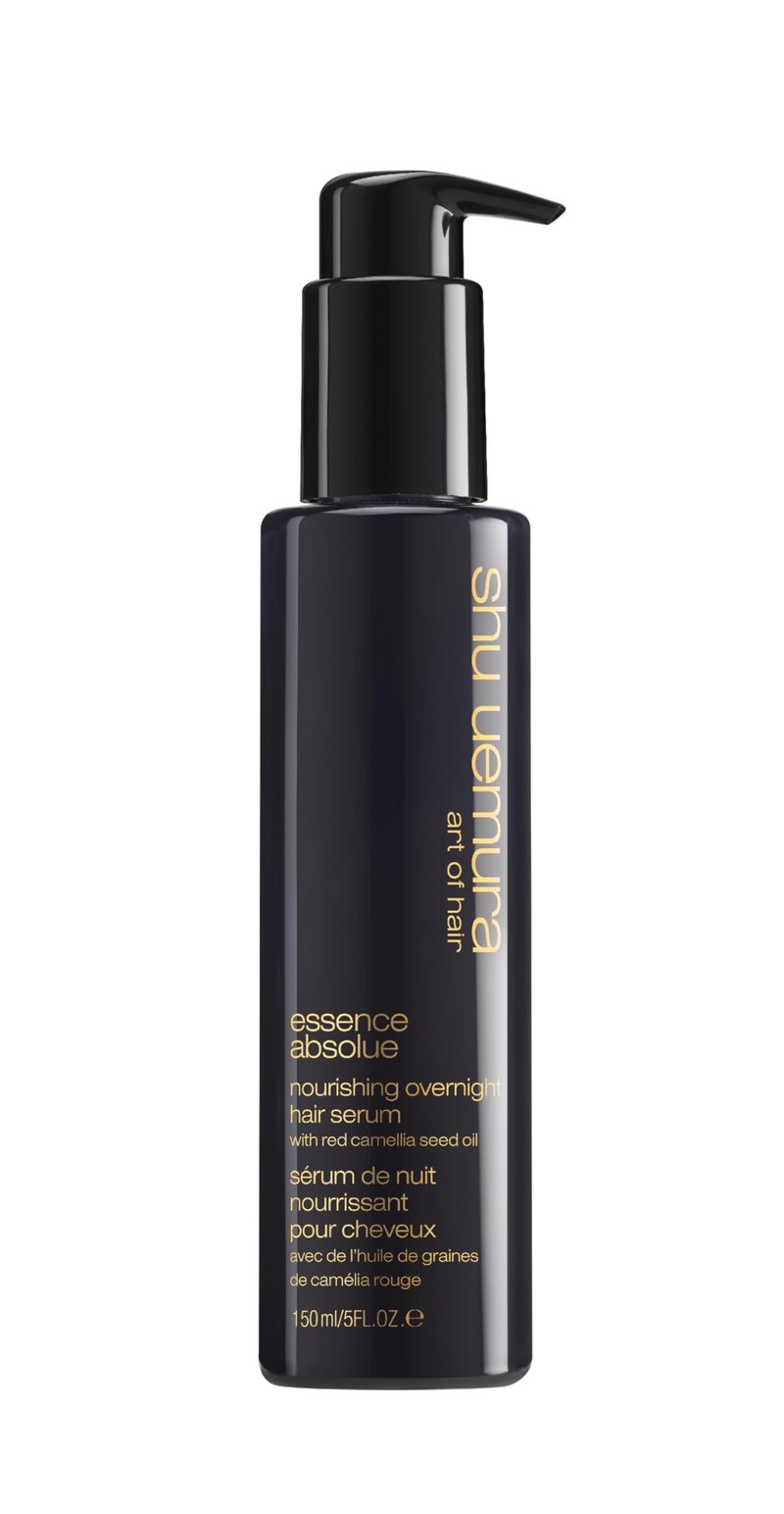 shu uemura art of hair Essence Absolue Nourishing Overnight Hair Serum - Hydrates and Detangles, Reduces Frizz and Enhances Shine, Lightweight Formula, 5 Fl Oz