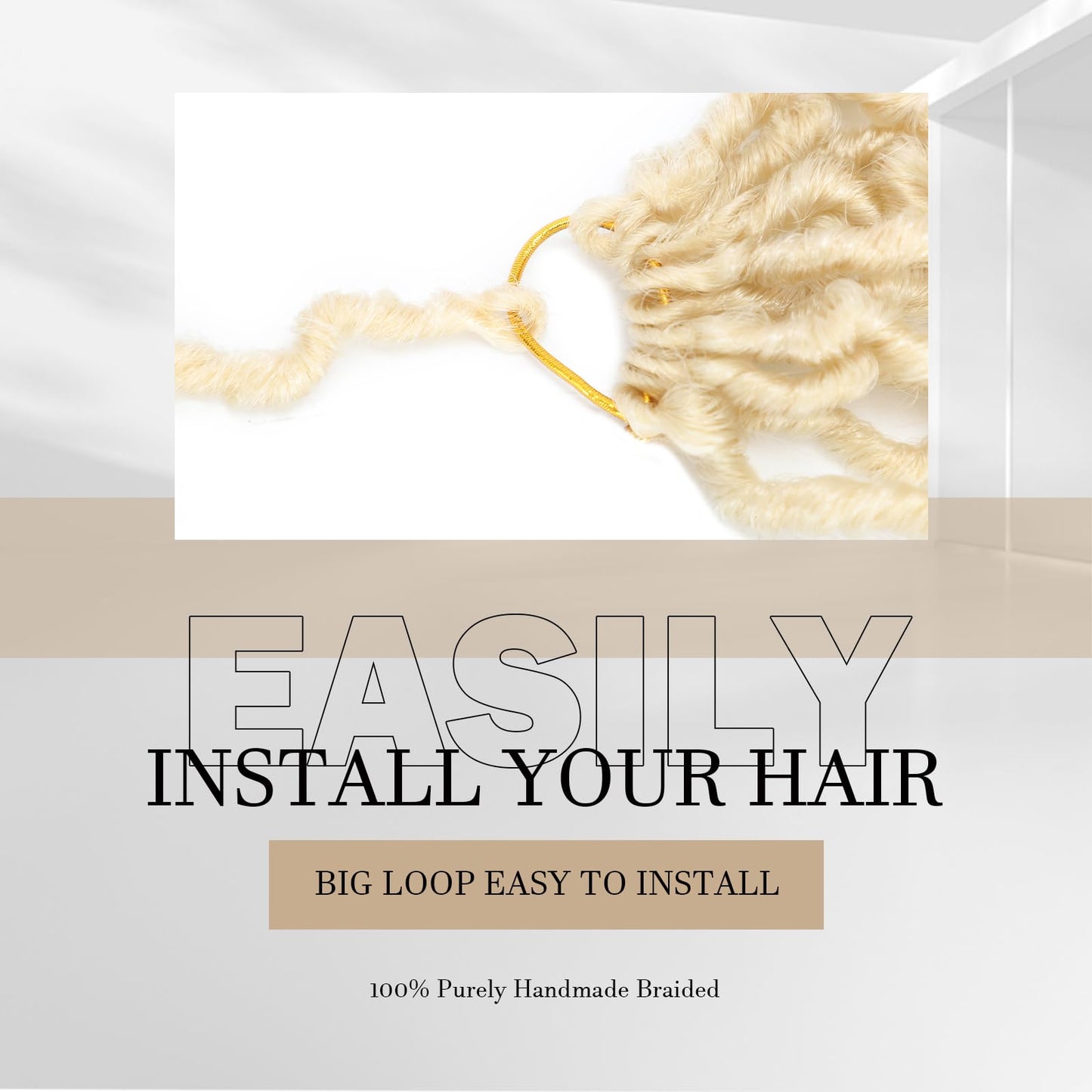 DACAI XIU Faux Locs Crochet Hair 7 Packs Soft Locs Crochet Hair Pre Looped Goddess Locs Dreadlocs Synthetic Hair For Black Women (613#, 30 Inch (Pack of 7))