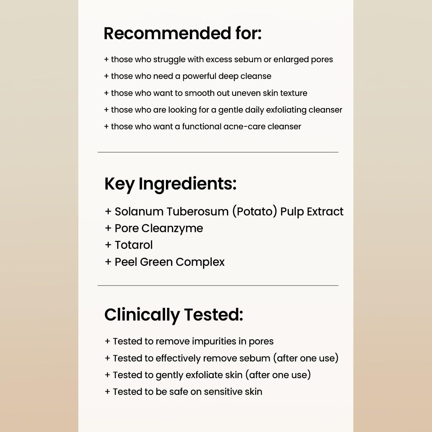 ilso Grain Potato Pore Cleansing Pack Foam, Deep Cleansing Mask for Acne-Prone Skin, with Totarol, Pore Cleanzyme, Daily Exfoliating Cleanser, Korean cleanser, 5.07 fl. oz.