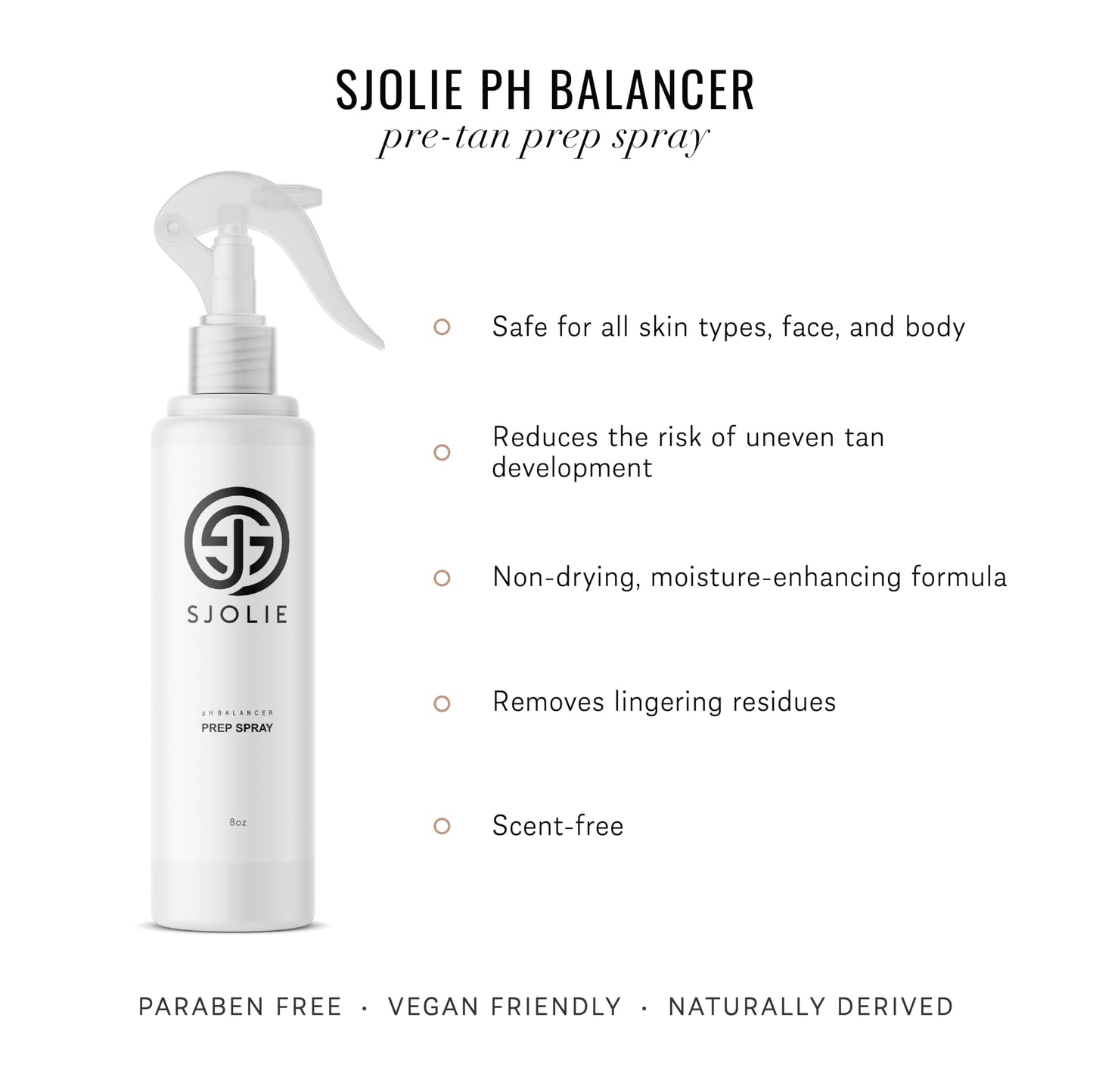 SJOLIE Sunless Tanning pH Balancing Spray (8oz)