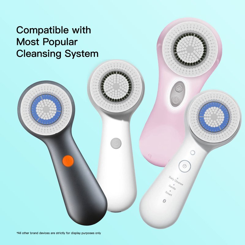 Clarisonic Brush Head Replacements - 4 Pack for Deep Pore & Sensitive Skin | Compatible with Mia 1, Mia 2, Mia Fit, Alpha Fit, Smart Profile Uplift