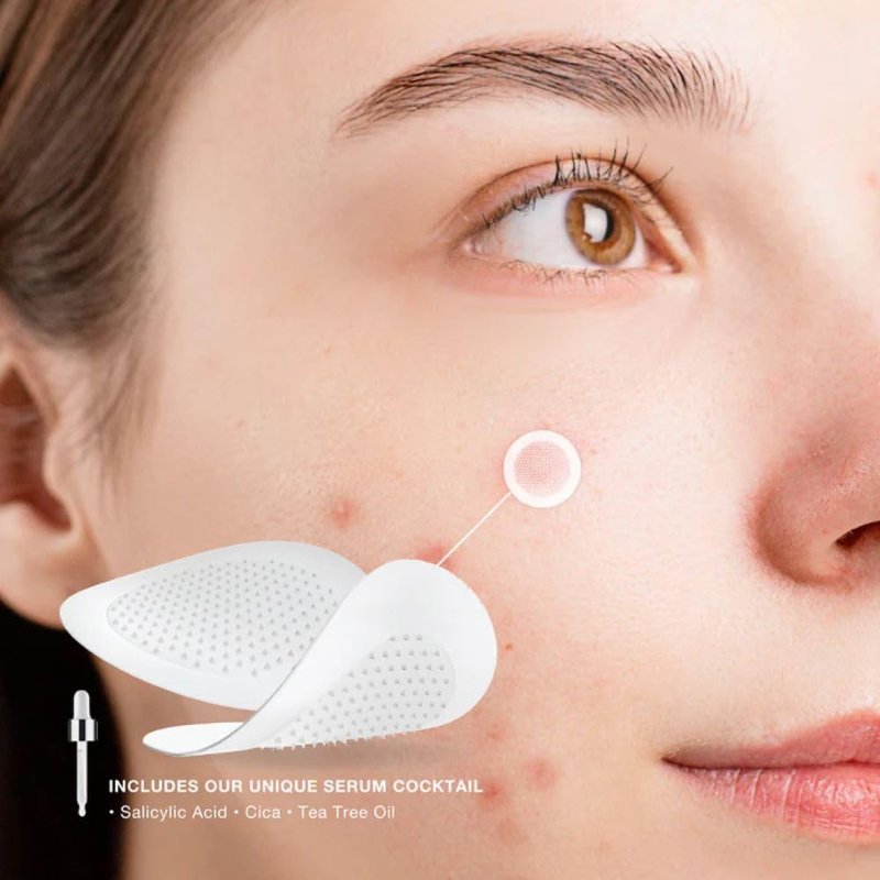 SKIN INC Deepcare Blemish SOS Pimple Patches - Overnight Acne Spot Treatment with Micro Dart Technology | Tea Tree & Salicylic Acid