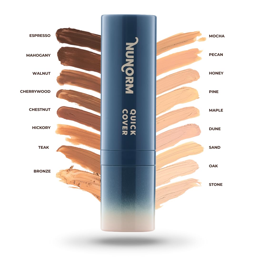 Foundation & Concealer Stick for Men - Full Coverage for Dark Circles & Blemishes | Non-Comedogenic 12-Beige
