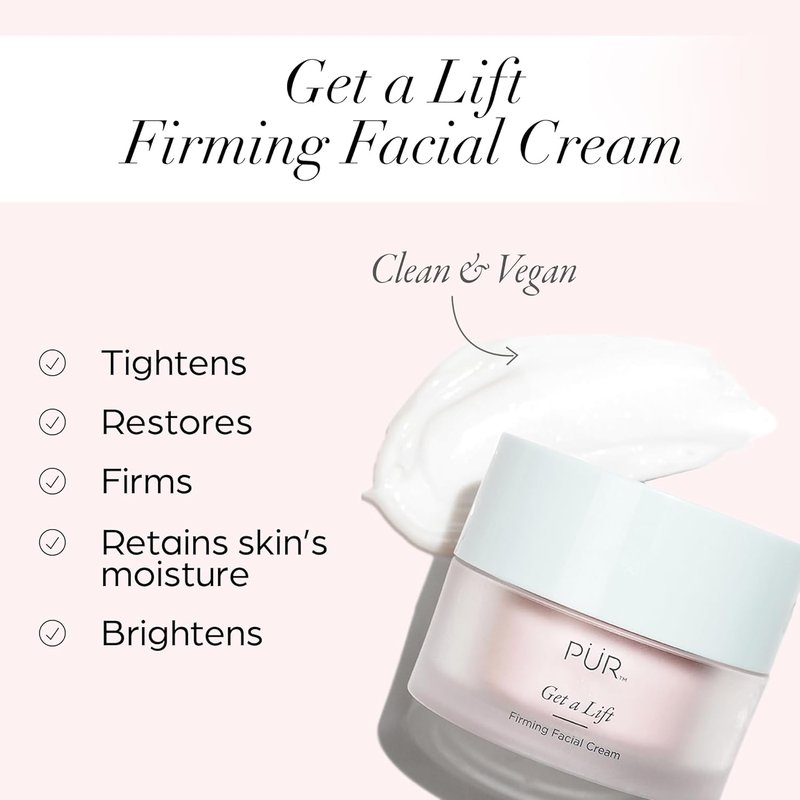 Firming Facial Cream - Triple-Action Lightweight Moisturizer for Face & Neck | Tightens Sagging Skin, Restores Firmness