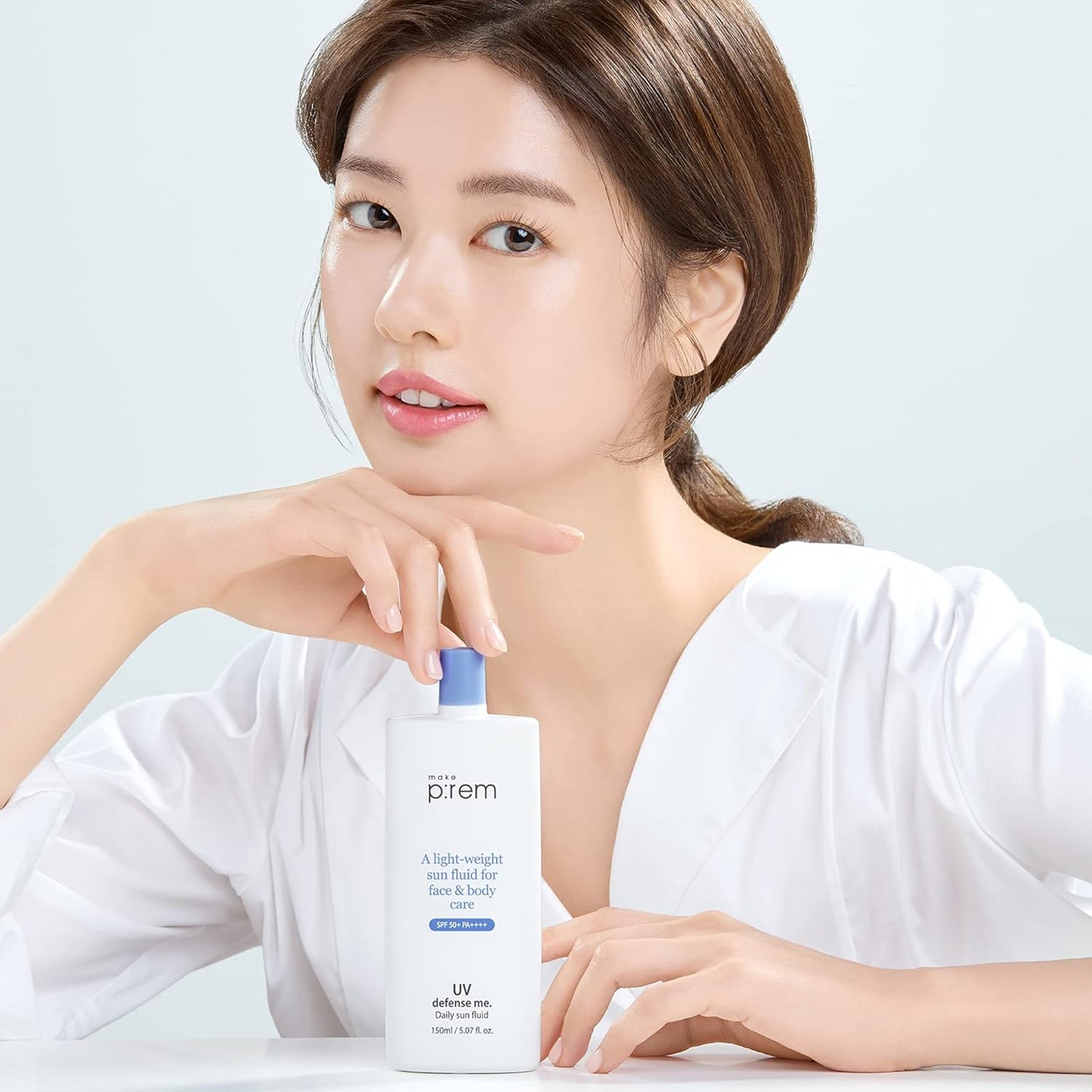 Defense Me Daily Vegan Sun Fluid SPF 50+ | Non-Greasy, Hydrating Sunscreen for Sensitive, Acne-Prone Skin