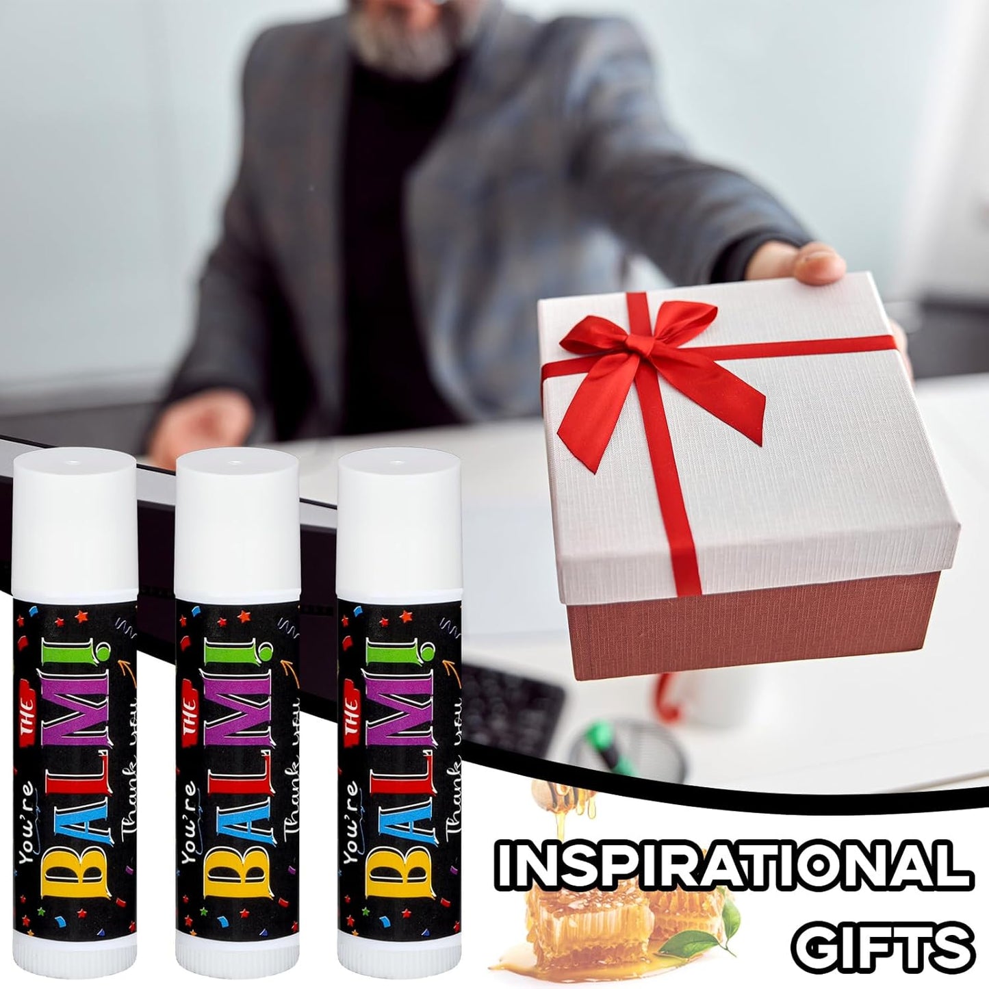 Bulk Lip Balms for Christmas Gifts - Employee Thank You Favors | 150 Pack for Nurses & Coworkers