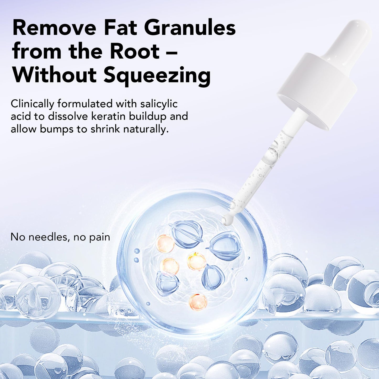 DERMFREE MILIA REMOVER 30 mL Milia Remover Treatment, Milia Spot Treatment with Salicylic Acid Milia Acne Serum Clearing Skin Essence