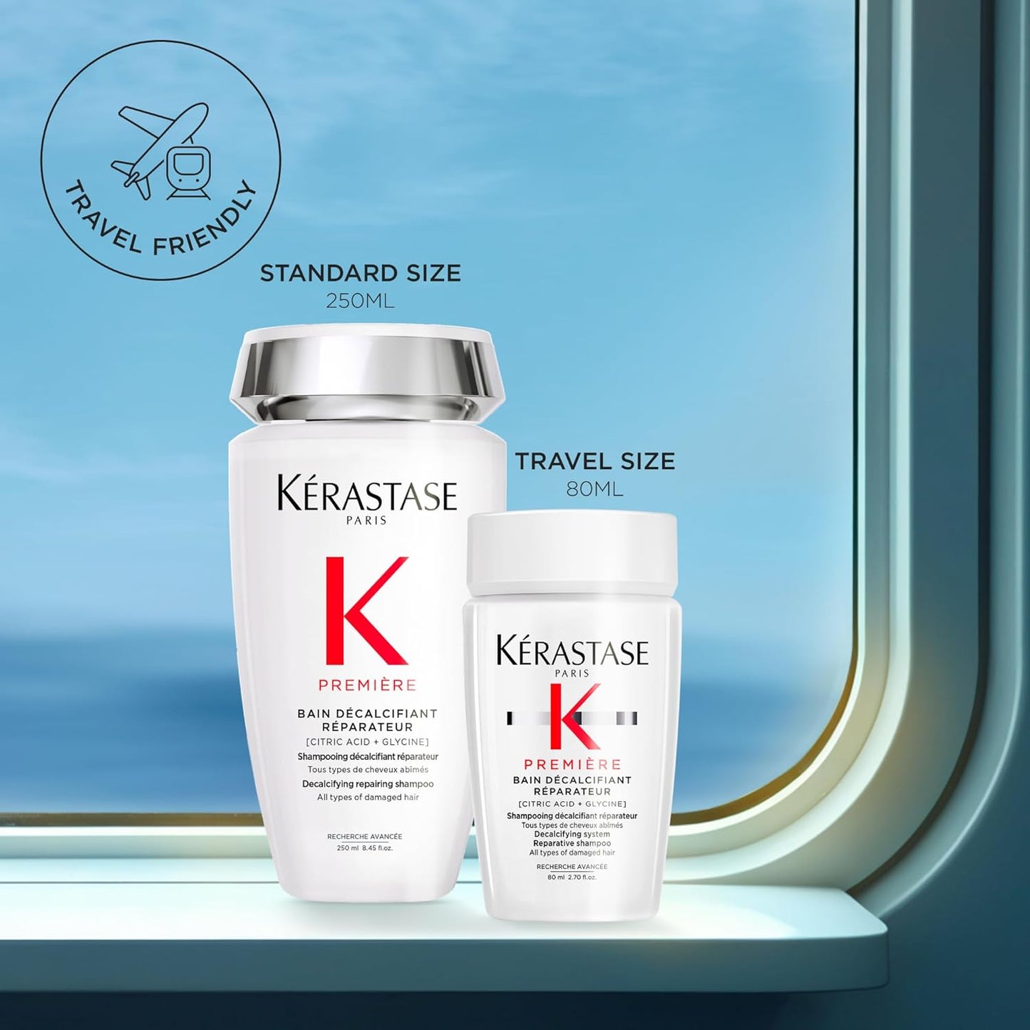 Kerastase Sulfate-Free Hair Repair Shampoo | Strengthens & Smoothes Damaged Hair, Citric Acid Formula