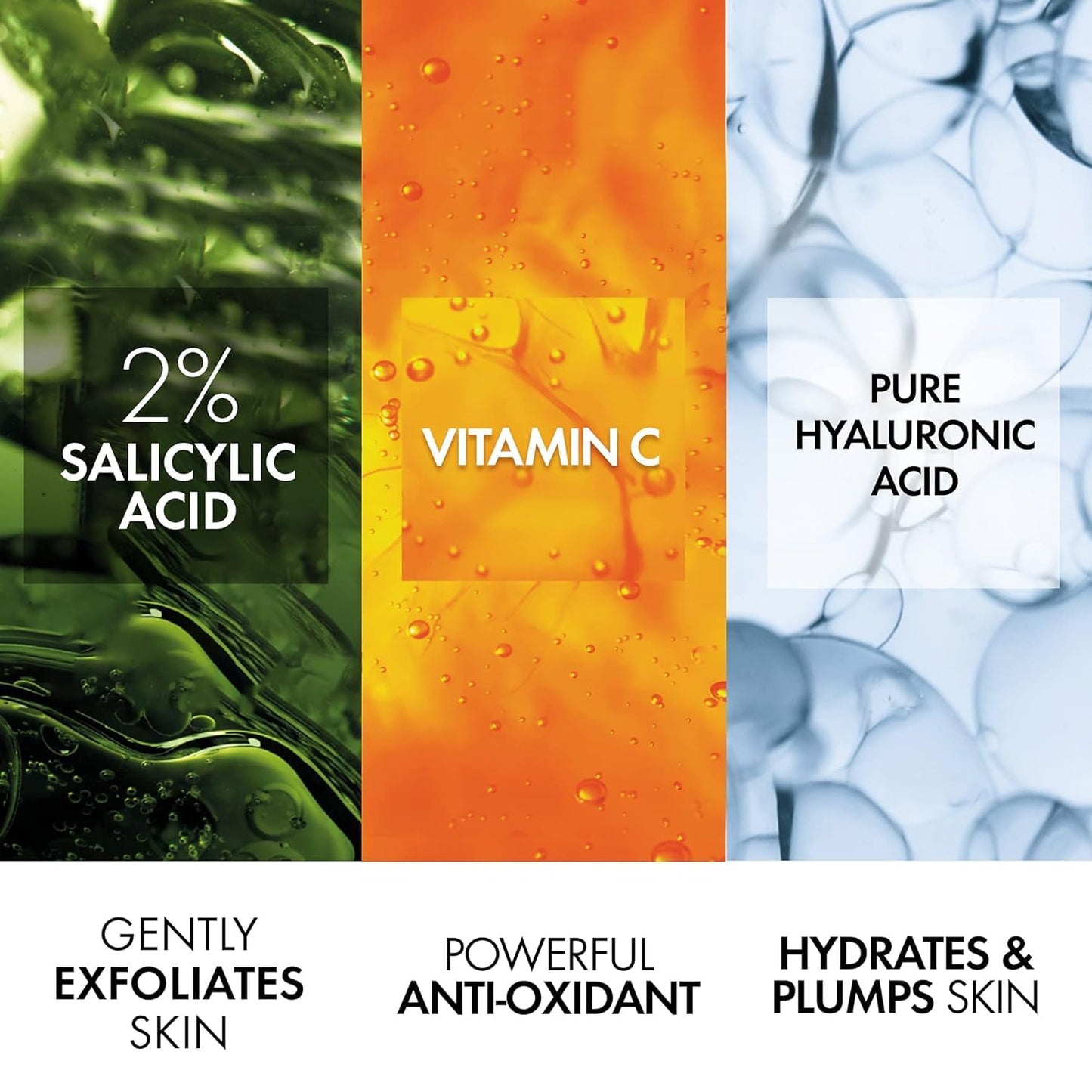 VICHY Normaderm Daily Acne Face Wash, Salicylic Acid Face Cleanser for Oily & Acne Prone Skin, Acne Cleanser that Clears Clogged Pores and Blackhead