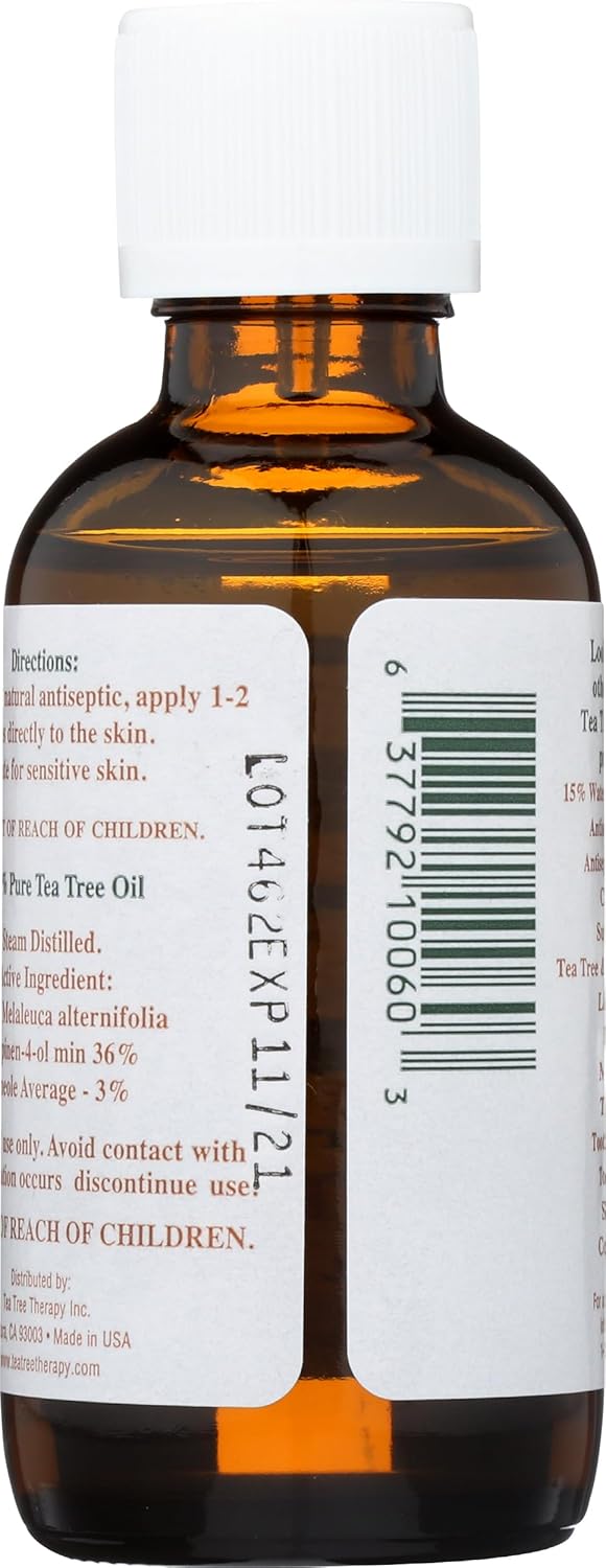 100% Pure Australian Tea Tree Oil - Natural Antiseptic | 2-Ounce Bottle