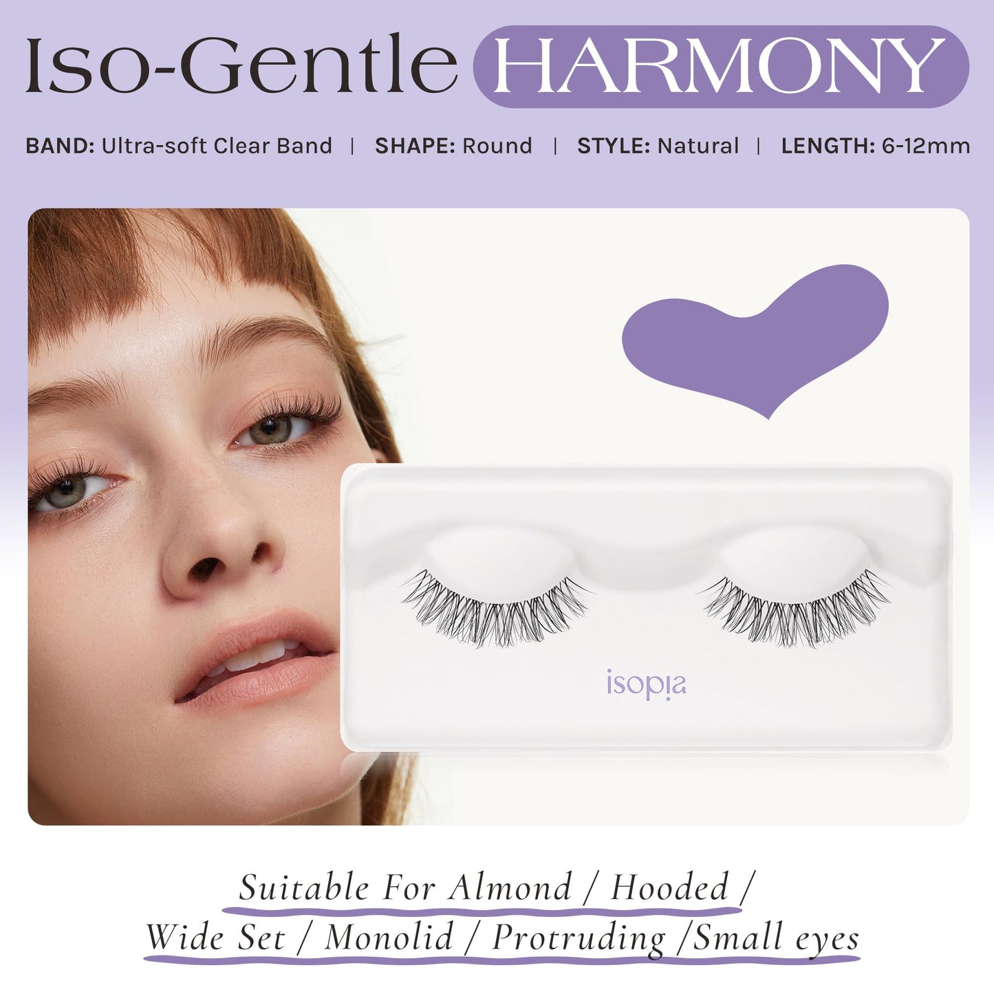 ISOPIA Fake Enyelashes,False eyelash,False Eyelash kit,best fake eyelashes,Wearing Starter Friendly Kit,Reusable,Cruelty-Free, Contact Lens Friendly