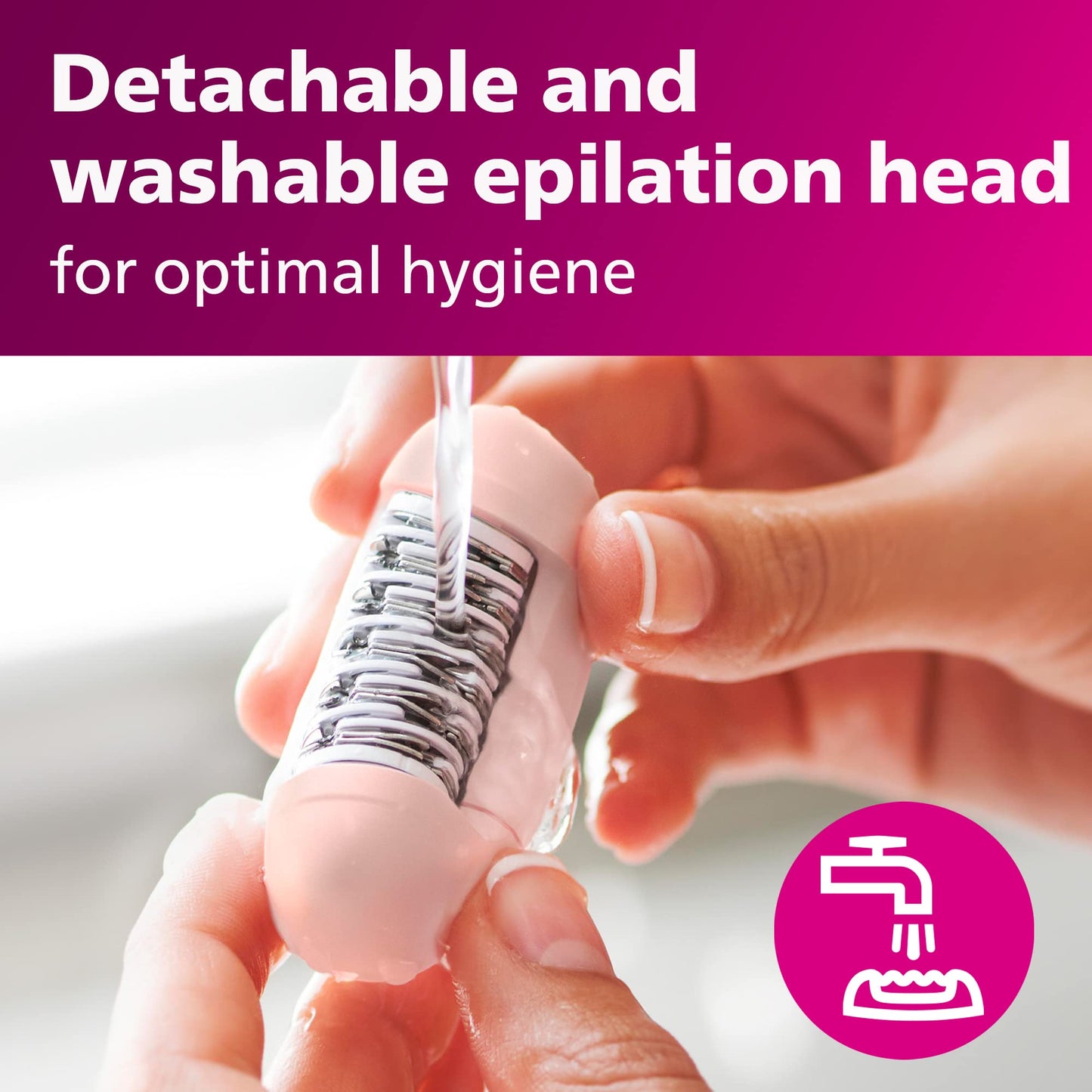 Philips Beauty Satinelle Essential Compact Hair Removal Epilator for Women,BRE235/04 (Corded Use Only),(Pack of 4)