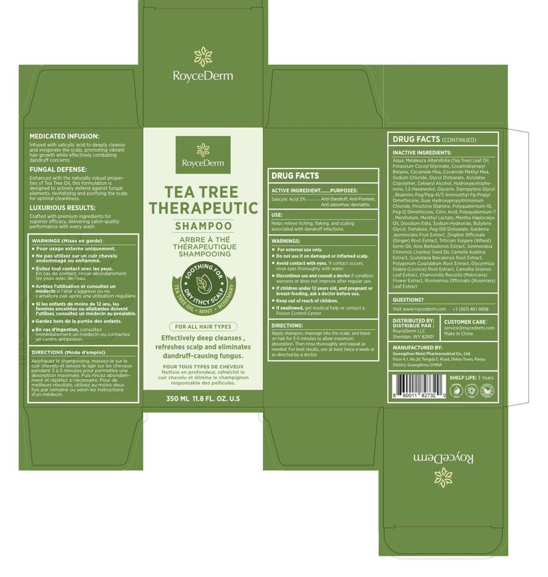 Roycederm Tea Tree Antifungal Shampoo and Conditioner: Complete Scalp Care Solution for Folliculitis, Dry, Itchy, and Flaky Scalp - Infused with Tea Tree Oil, Paraben & Sulfate Free