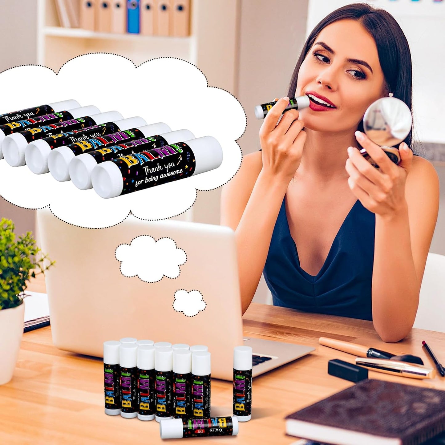 Bulk Lip Balms for Christmas Gifts - Employee Thank You Favors | 150 Pack for Nurses & Coworkers