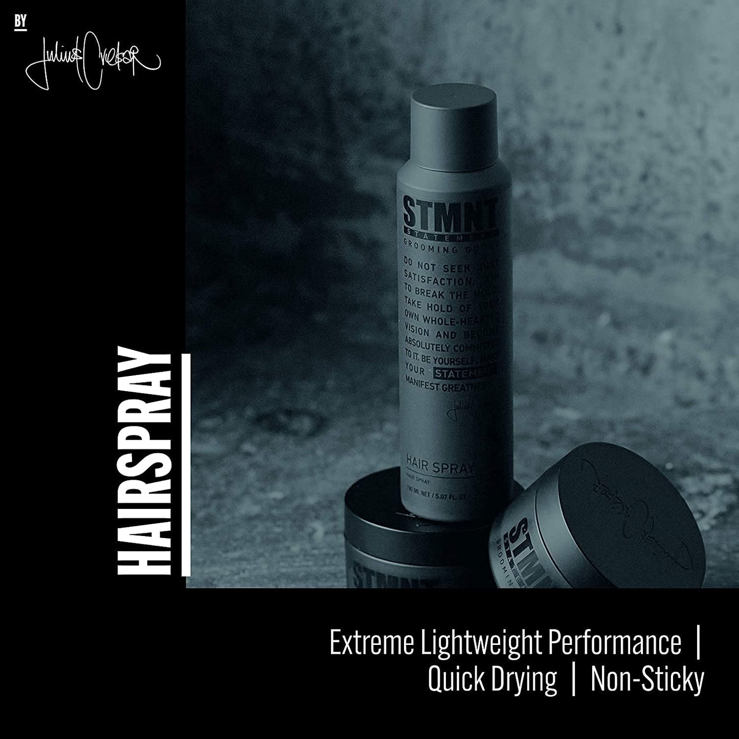 STMNT Grooming Hairspray - Lightweight Flexible Hold | Semi-Matte Finish | 5.07 oz for All Hair Types