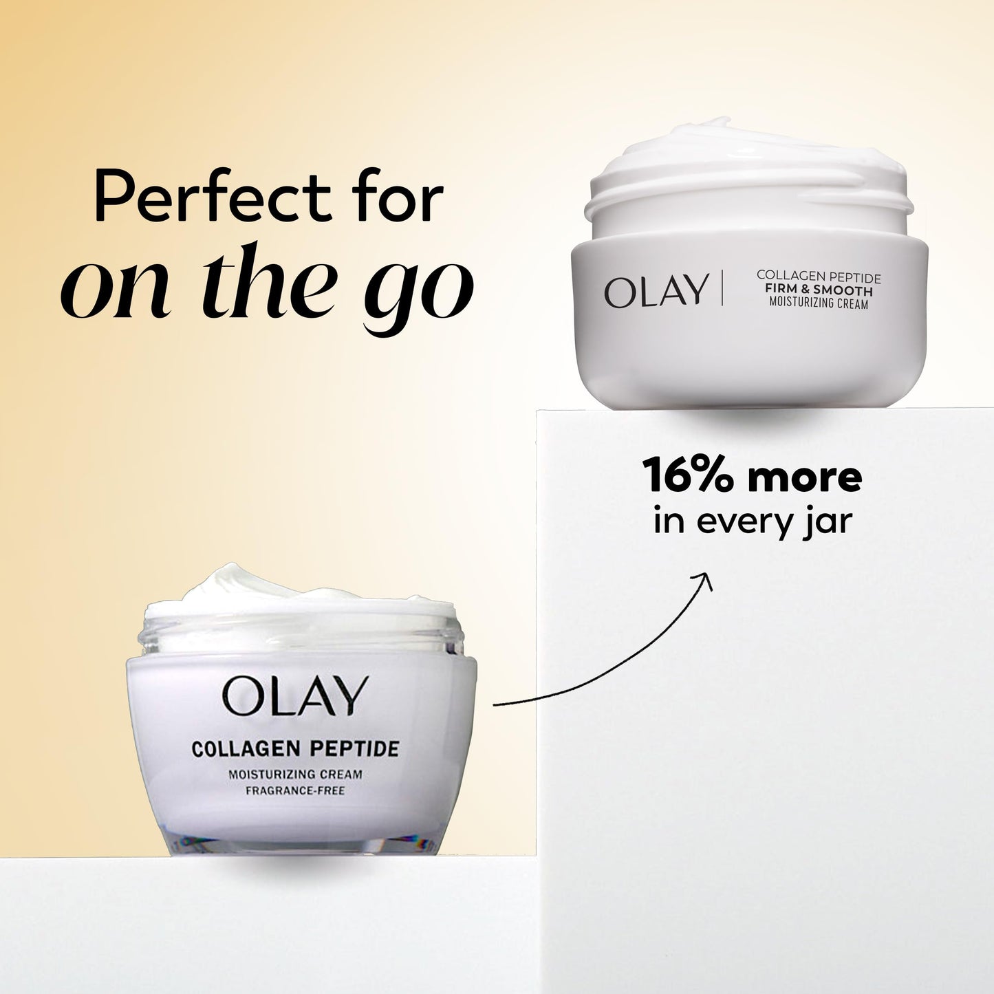Olay Regenerist Radiance Collagen Peptide Face Moisturizer, Firming and Smoothing Anti Aging Face Cream, Fragrance Free Daily Facial Moisturizer for Hydration, Elasticity, and Wrinkle Appearance, 2 Oz