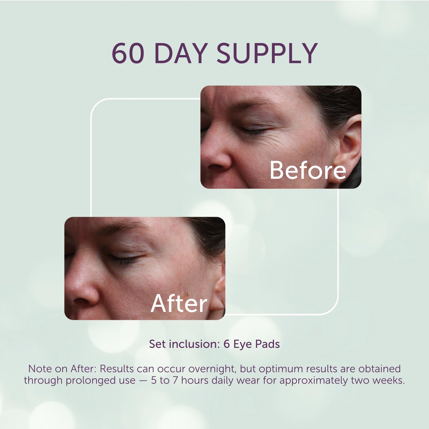 Silc Skin Silicone Eye Pads For Fine Lines, 60 Day Supply