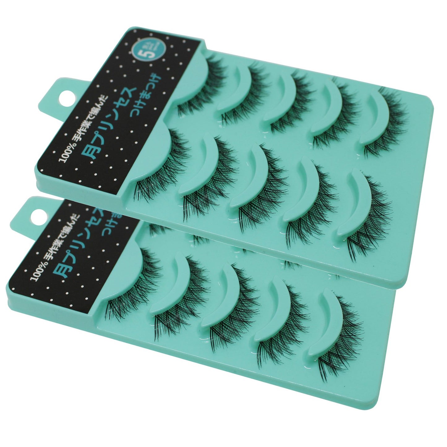 Scala 3D False Eyelashes - Messy Cross Thick Natural Look | 5 Pairs, Short Length (L-12)