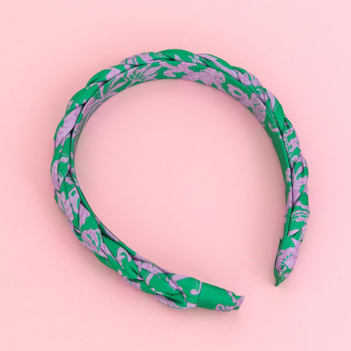 Lilly Pulitzer Women's Fashion Headband, Green Braided Fabric Headband, Colorful Cloth Headband, Cute Hair Accessories for Women and Teen Girls, Salty Sandbar