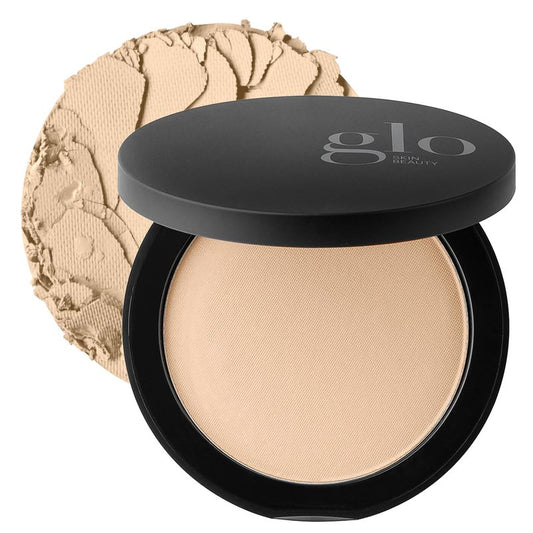 Glo Skin Beauty Pressed Base Powder Foundation, Natural Light – Buildable Sheer to Full Coverage, Long Wear Face Powder Compact, Pressed Powder Makeup for Smooth, Semi-Matte Finish
